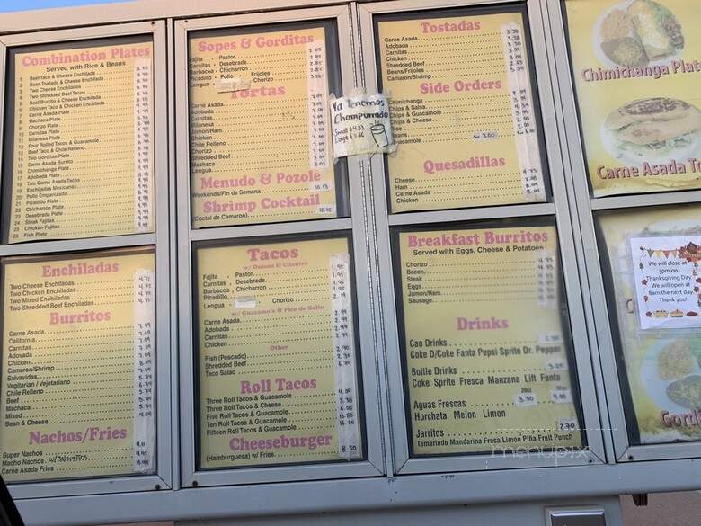 San Diego Tacos - Irving, TX menu_pic