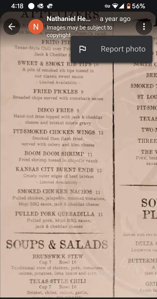 Mojo No 4, Urban BBQ Whiskey Bar - Jacksonville, FL menu_pic