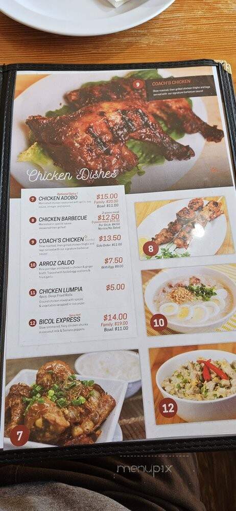 Fil Cuisine - Kent, WA menu_pic