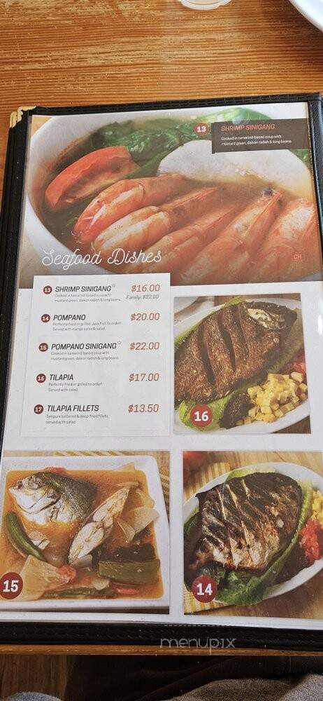 Fil Cuisine - Kent, WA menu_pic