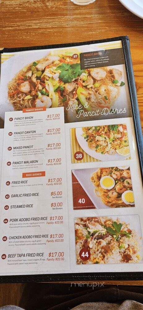 Fil Cuisine - Kent, WA menu_pic