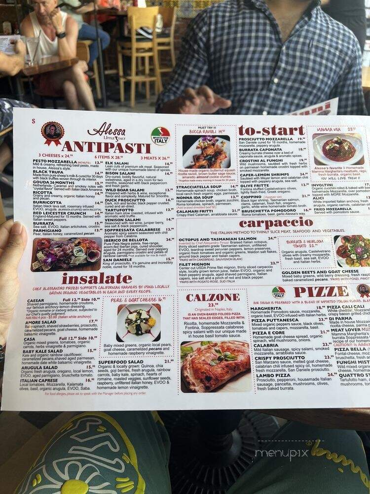 Alessa - Laguna Beach, CA menu_pic