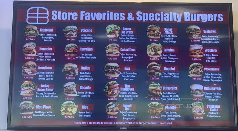 Teddy's Bigger Burgers Lahaina - Lahaina, HI menu_pic