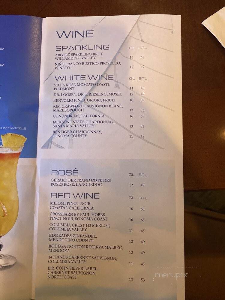 Martha's Vineyard - Lake Buena Vista, FL menu_pic