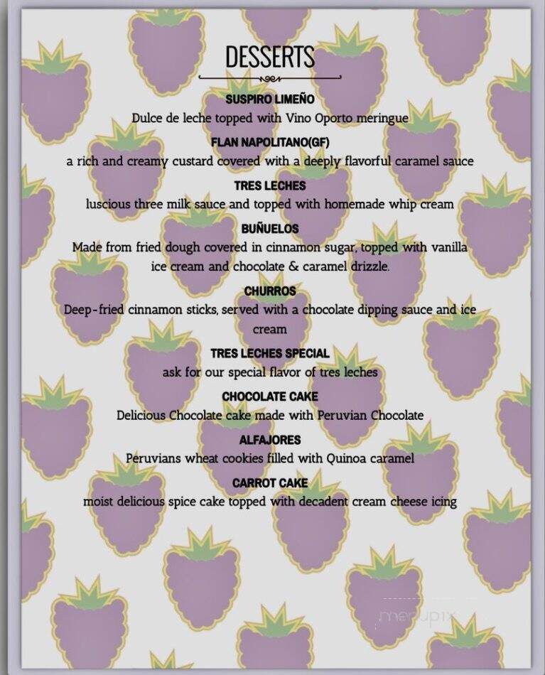 El Tule - Lambertville, NJ menu_pic