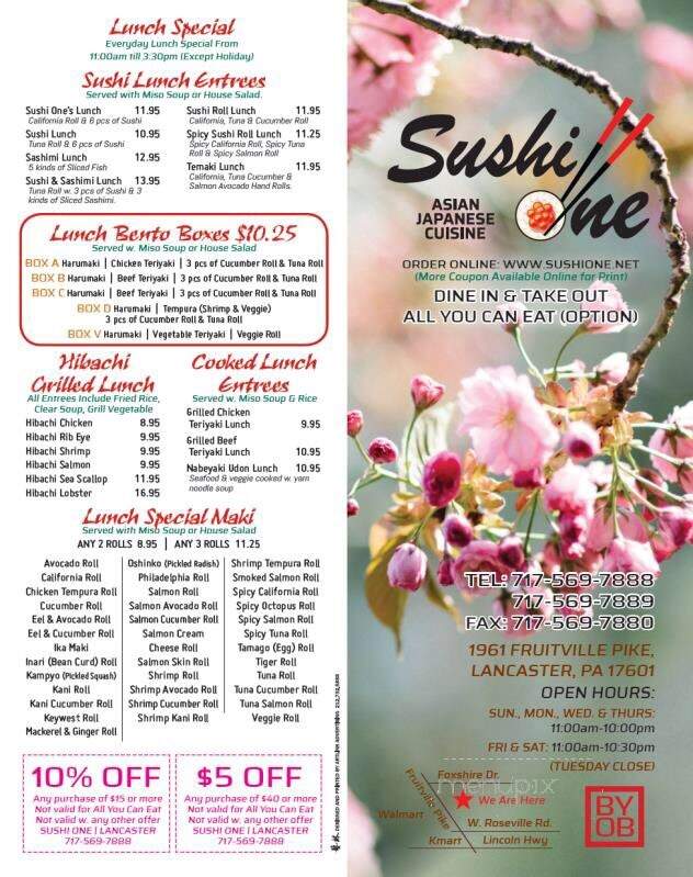 Sushi One - Lancaster, PA
