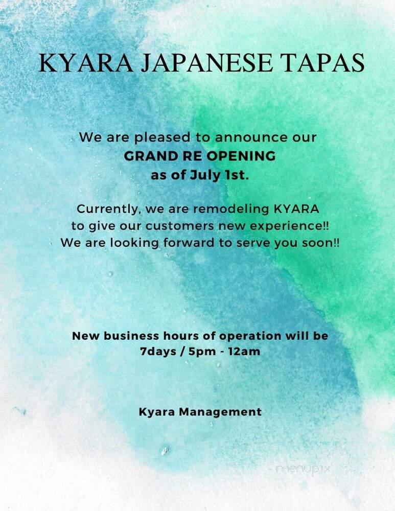 Kyara Japanese Tapas - Las Vegas, NV
