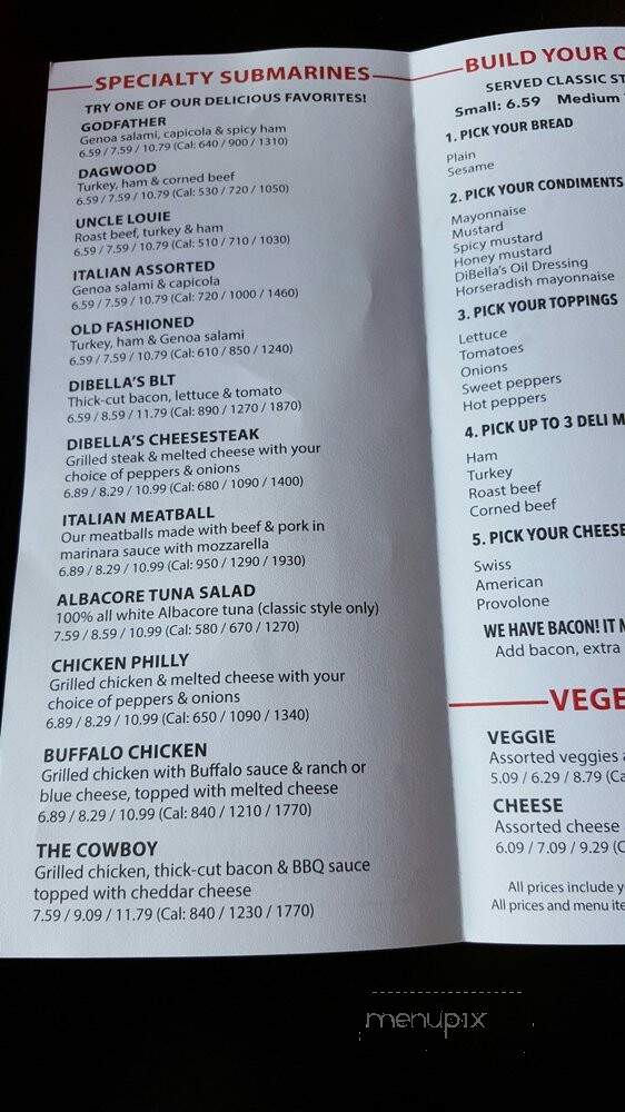 DiBella's - Latham, NY menu_pic