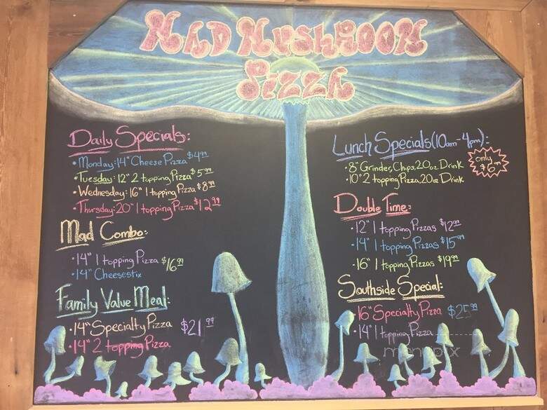 Mad Mushroom Pizza - Lexington, KY menu_pic