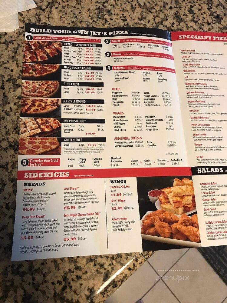 Jet's Pizza - Lexington, KY menu_pic