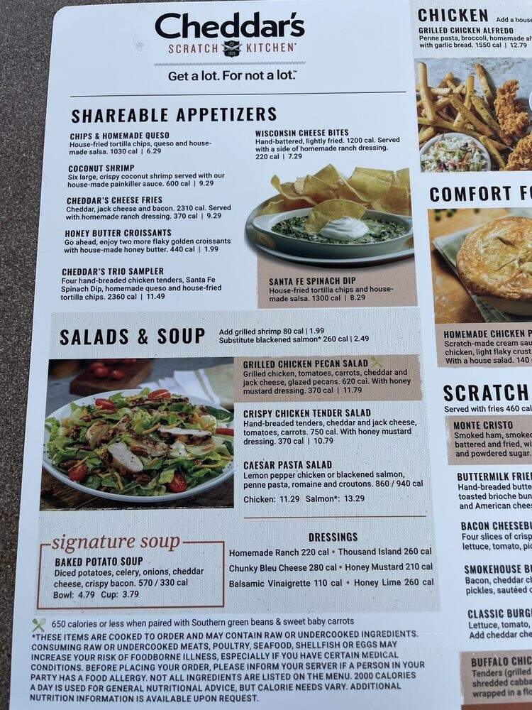 Cheddar's - Lexington, KY menu_pic