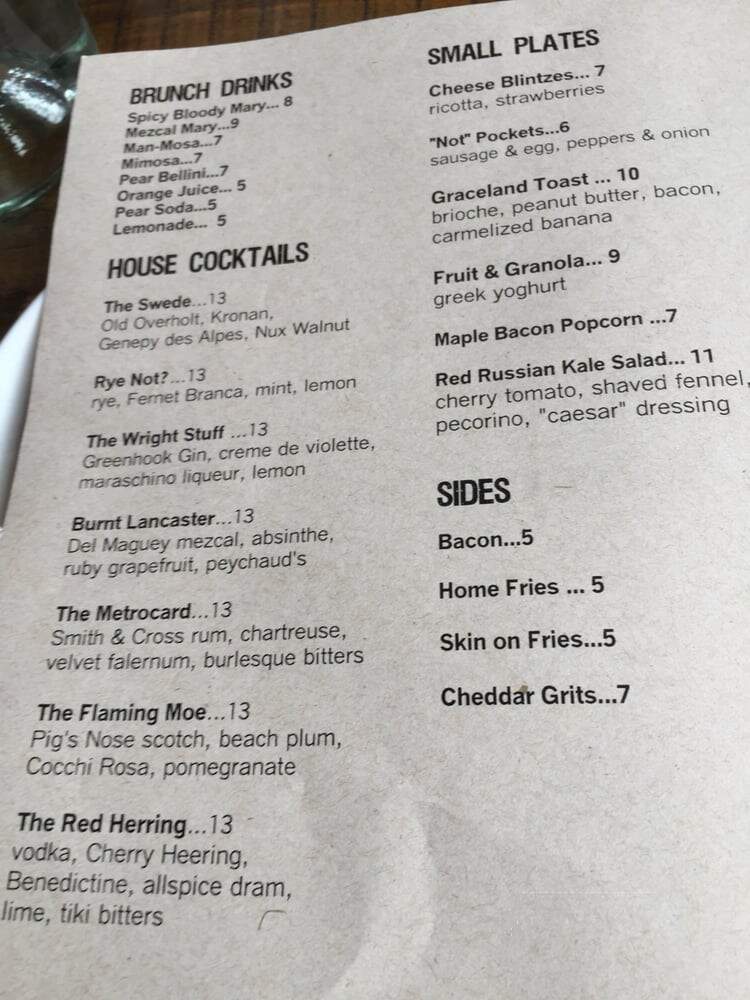 Alobar - Long Island City, NY menu_pic