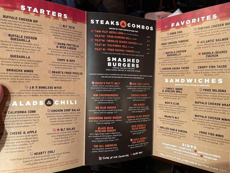 Drake's - Louisville, KY menu_pic