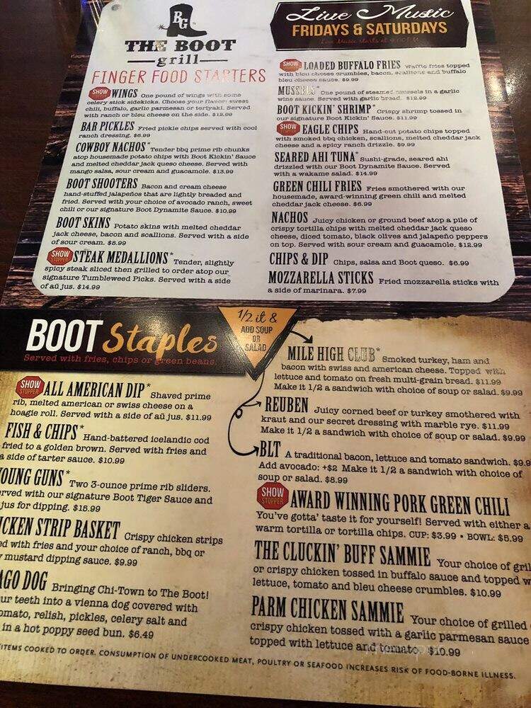 The Boot Grill - Loveland, CO
