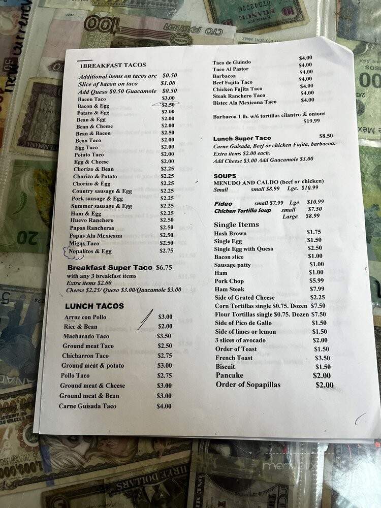 L S Mex Restaurant - Lufkin, TX menu_pic