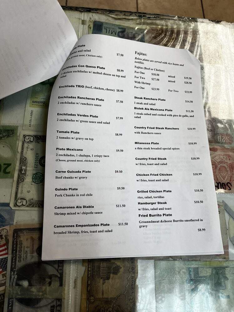 L S Mex Restaurant - Lufkin, TX menu_pic