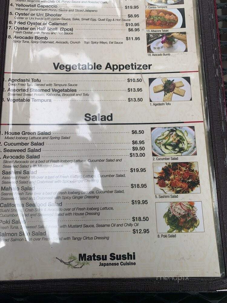 Matsu Sushi - Manteca, CA menu_pic