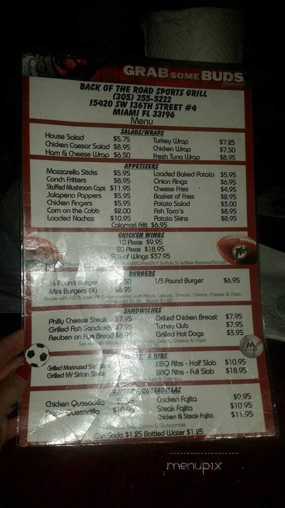 Back of the Road Sports Grill - Miami, FL
