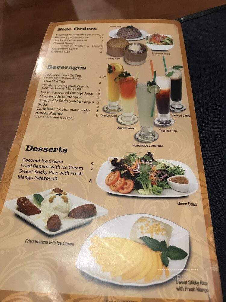 Thailand Restaurant - Mill Valley, CA menu_pic