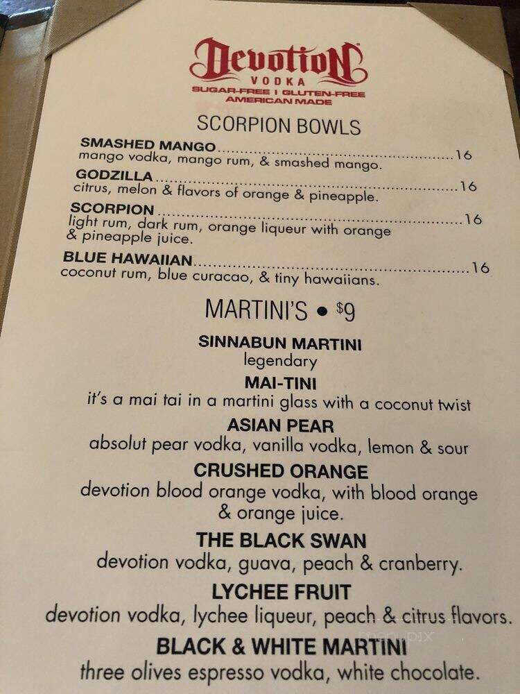 Feng Asian Bistro - Millbury, MA menu_pic