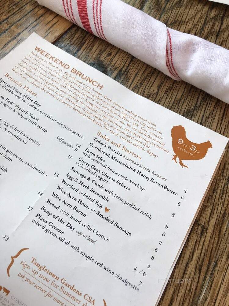 Wise Acre Eatery - Minneapolis, MN