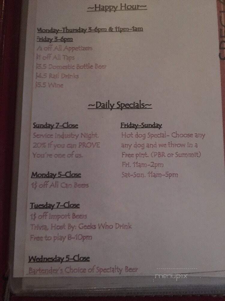 Bullfrog Cajun Bar - Minneapolis, MN menu_pic