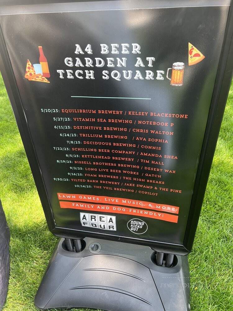 Area Four - Cambridge, MA menu_pic