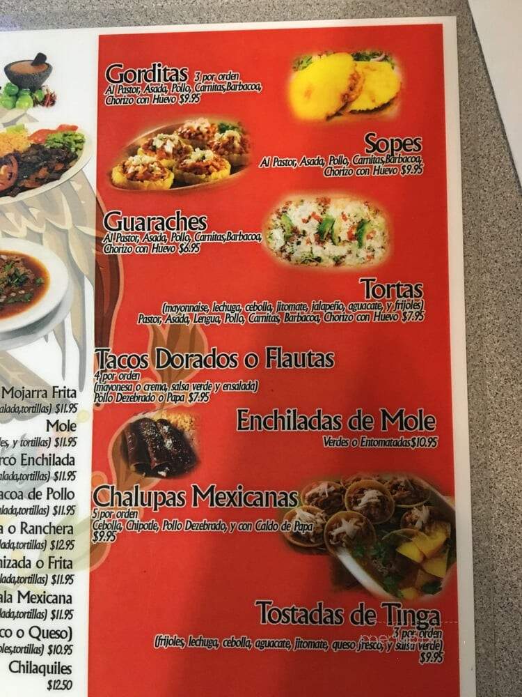 La Coronilla - Montgomery, AL menu_pic