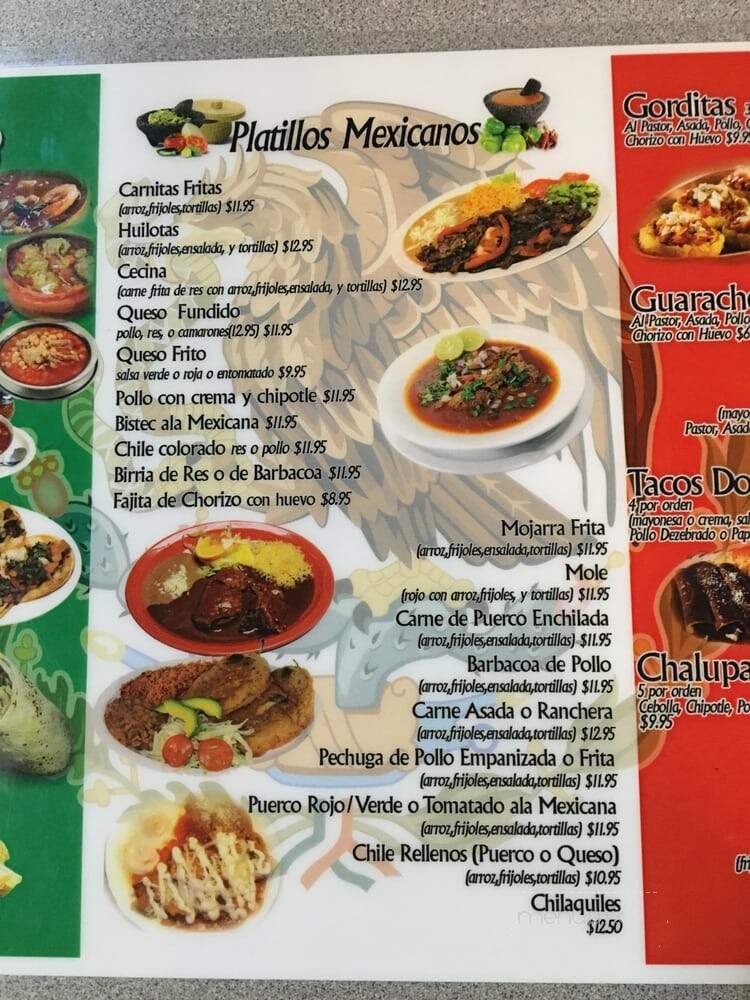 La Coronilla - Montgomery, AL menu_pic