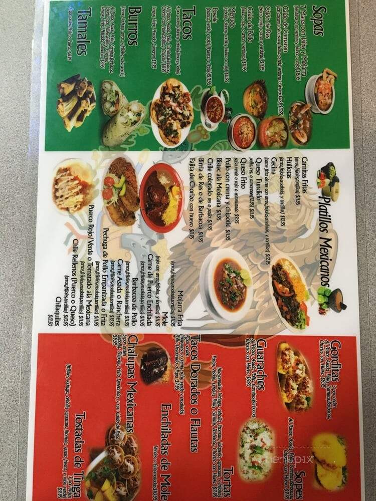 La Coronilla - Montgomery, AL menu_pic