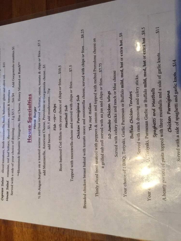 La Pizzeria at Cucina Rustica - Morganton, GA menu_pic