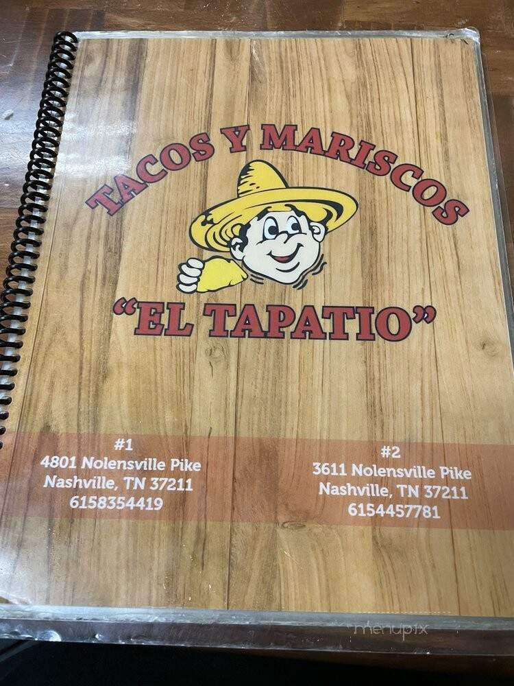 El Tapatio #1 - Nashville, TN menu_pic