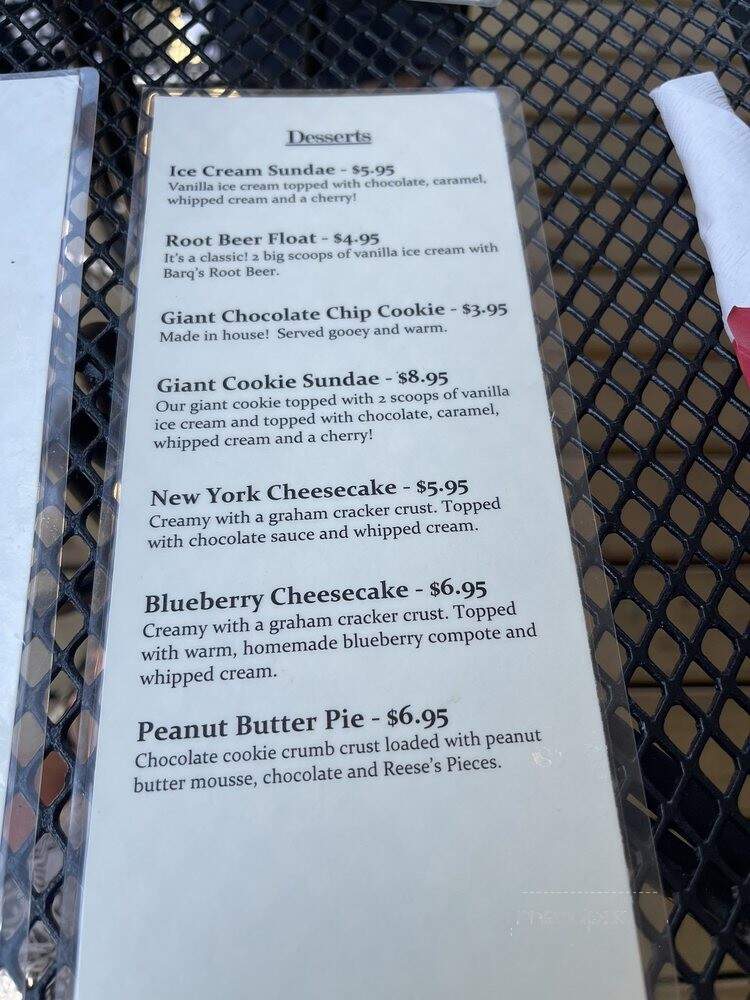 Tofflers - New Glarus, WI menu_pic