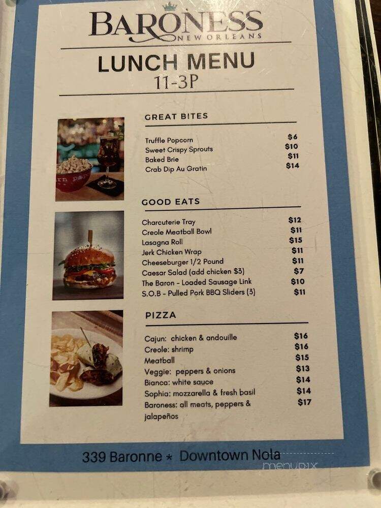 Victory - New Orleans, LA menu_pic
