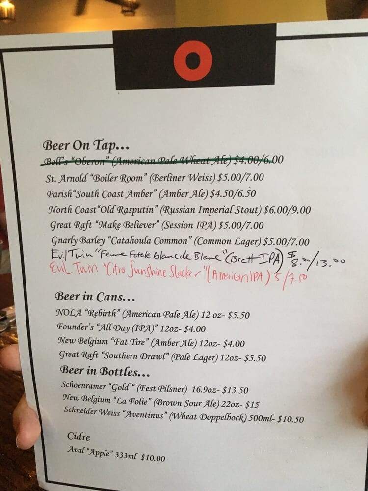 Ancora Pizzeria Salumeria - New Orleans, LA menu_pic