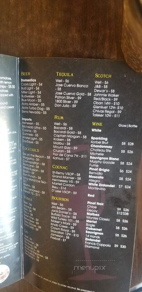 Hookah Cafe - New Orleans, LA menu_pic