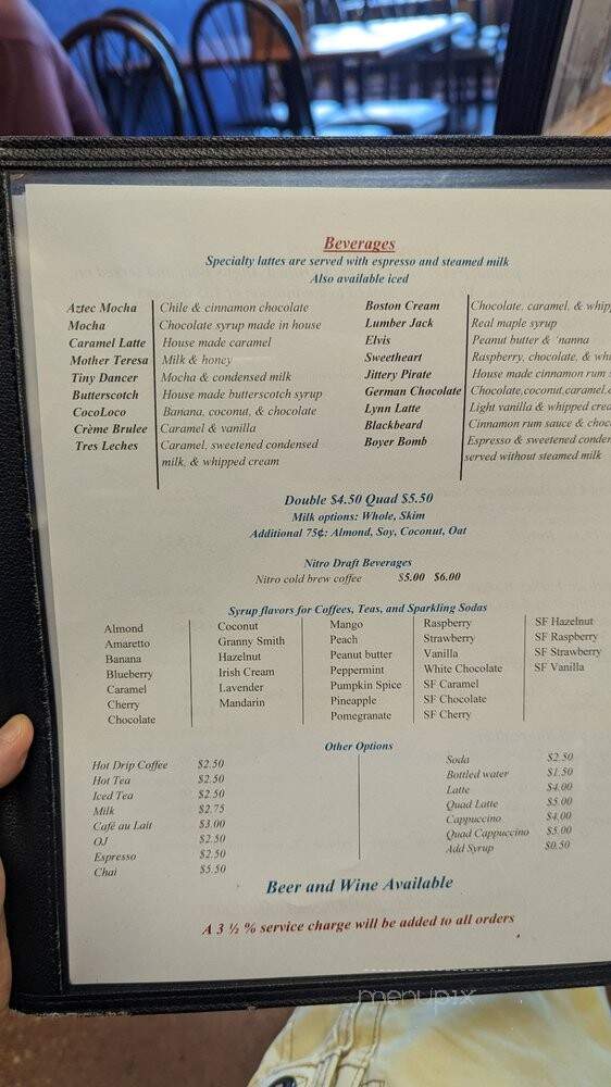 Cafe Bienville - Niceville, FL menu_pic