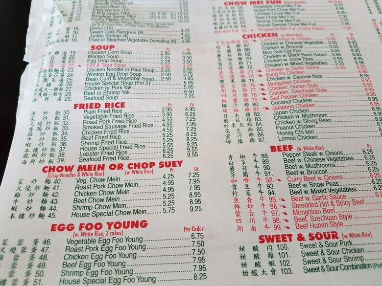China Ocean - Norfolk, VA menu_pic