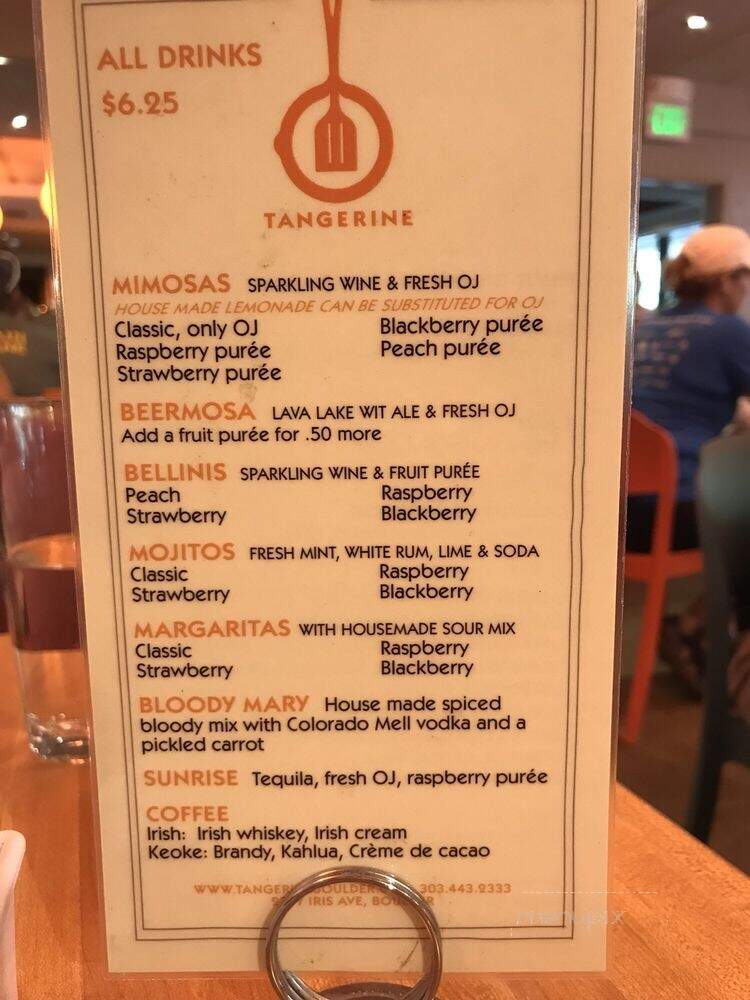 Tangerine - Boulder, CO menu_pic