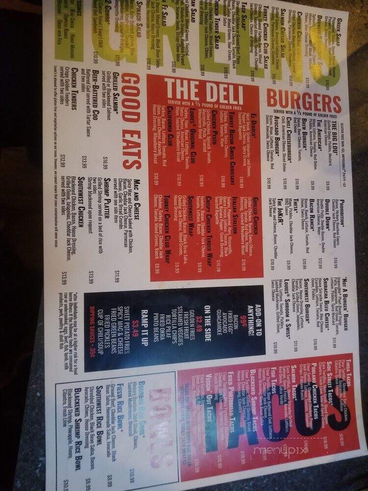 Louie's Midtown - Oklahoma City, OK menu_pic
