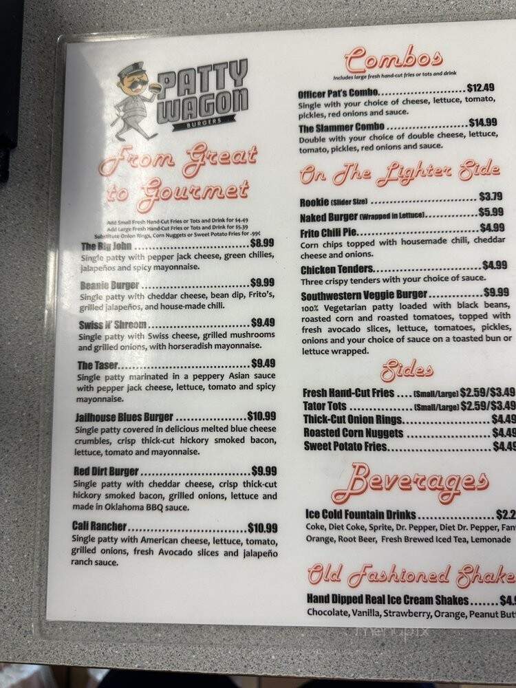 Patty Wagon - Oklahoma City, OK menu_pic