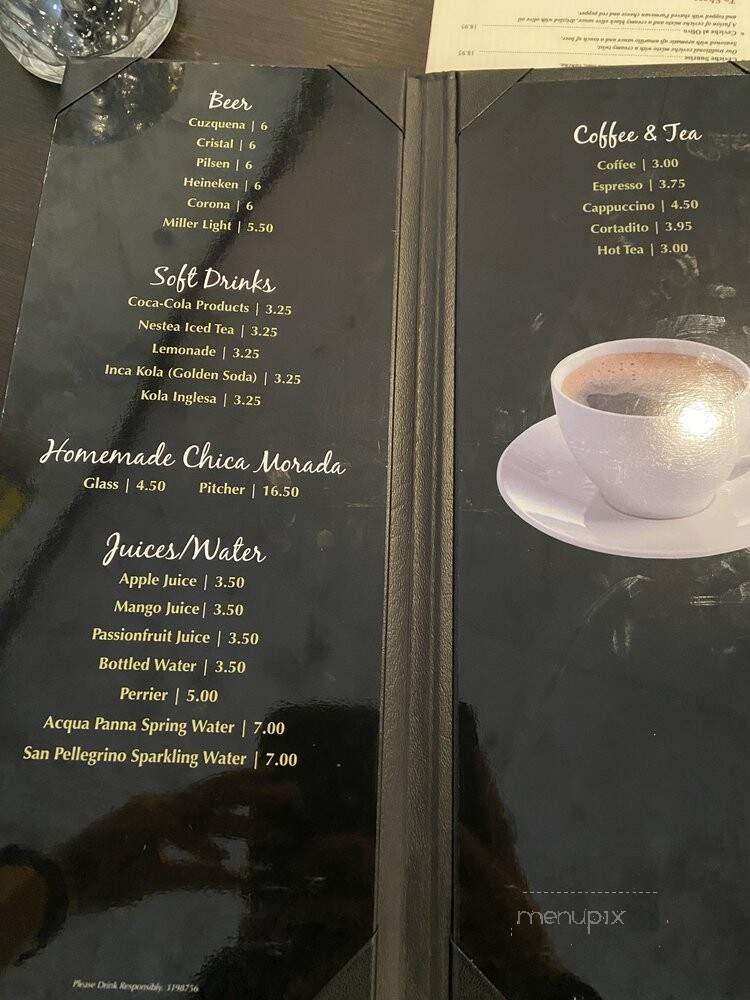 El Inka Grill - Orlando, FL menu_pic