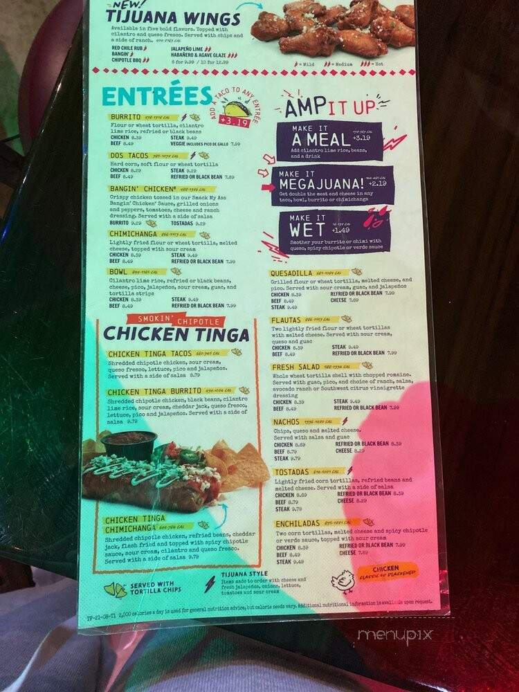 Tijuana Flats - Orlando, FL menu_pic