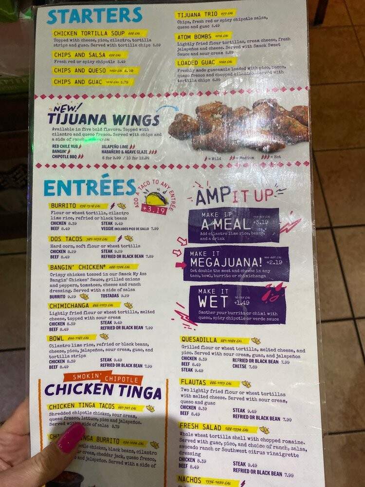 Tijuana Flats - Orlando, FL menu_pic