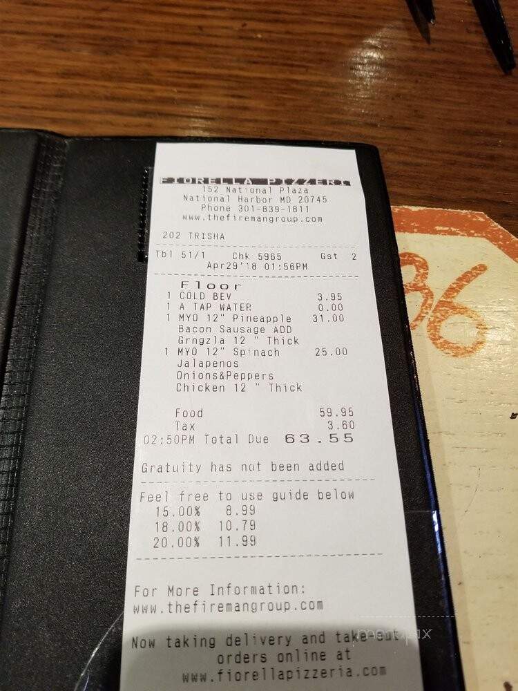 Fiorella - Oxon Hill, MD menu_pic