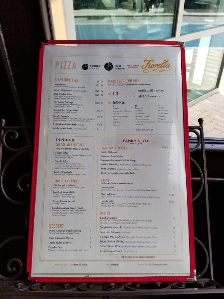 Fiorella - Oxon Hill, MD menu_pic