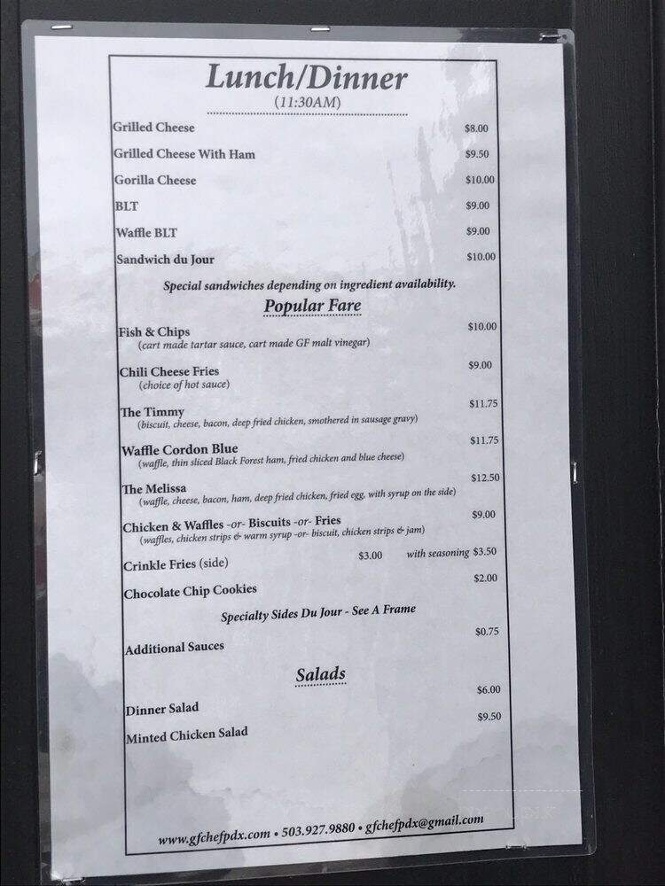 The GF Chef - Portland, OR