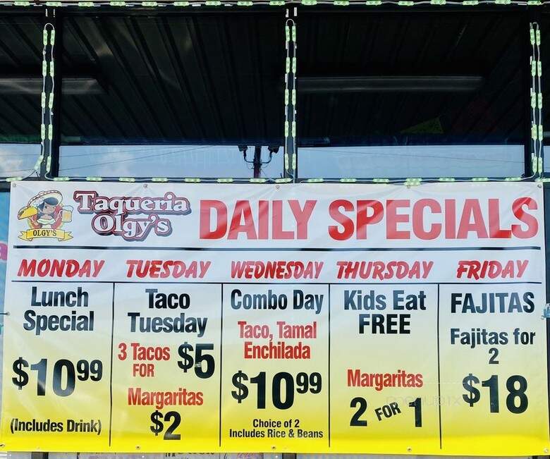 Taqueria Olgy's - Pensacola, FL menu_pic