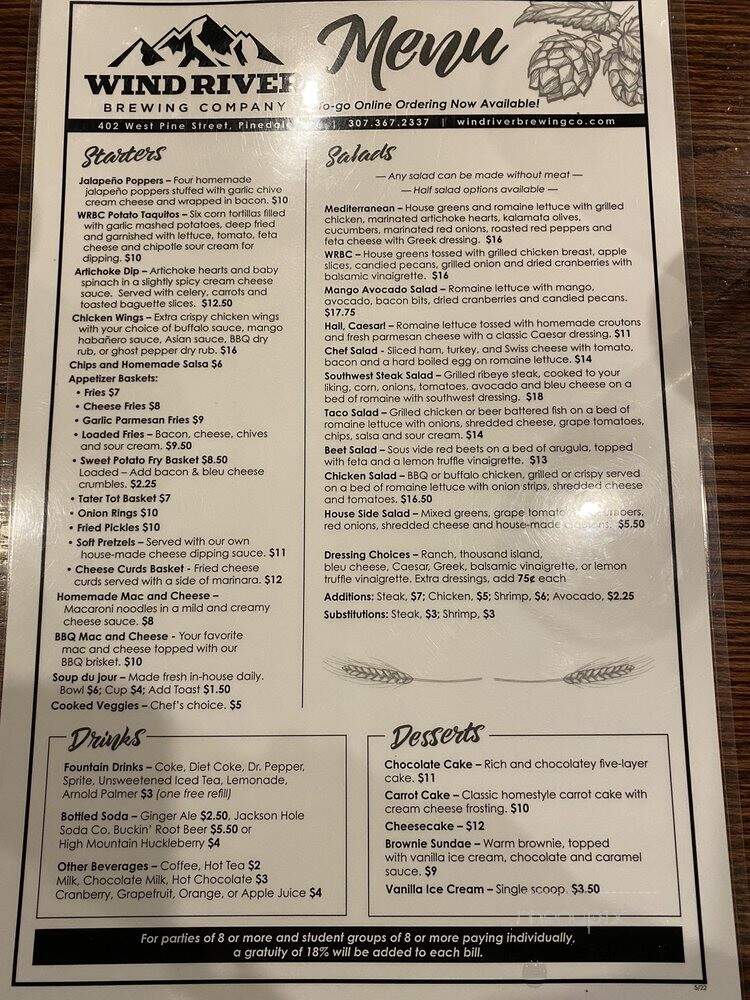 Wind River Brewing Company - Pinedale, WY