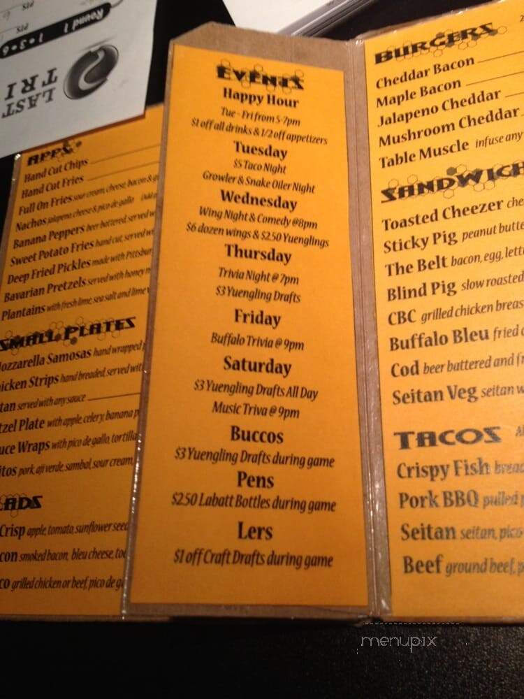 Beerhive - Pittsburgh, PA menu_pic